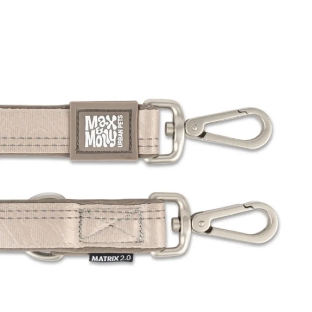 Max & Molly Leash (S) Matrix 2.0 Sand & GOTCHA! Smart ID‎ Collar (XS)